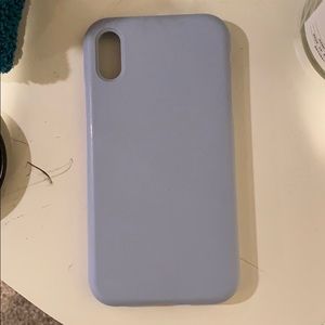 Baby blue silicon iPhone XR case